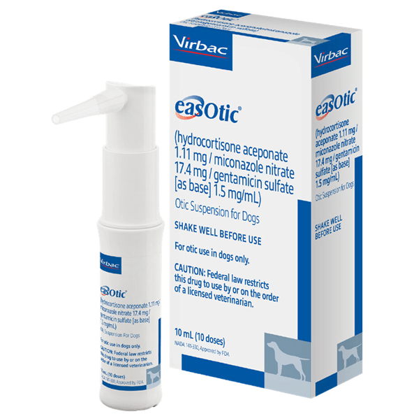 EasOtic Suspension for Dogs Otitis Externa 10ml