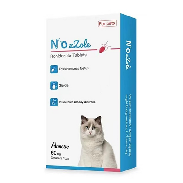 NOXZole Ronidazole Tablets For Cats 60mg - 20 Tablets - FastAndSafeStoreFastAndSafeStore