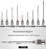 10pcs Syringe Stainless Steel Needles for Animals Injection - FastAndSafeStoreFastAndSafeStore