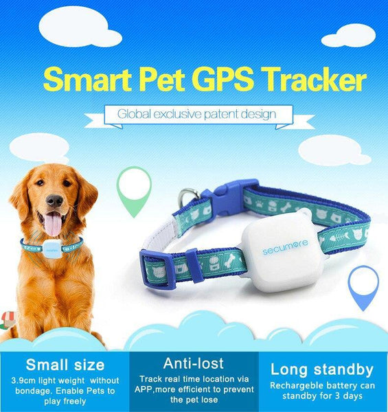 Pet's Smart Mini GPS Tracker & Activity IP65 Waterproof Monitor For Dogs - FastAndSafeStoreFastAndSafeStore