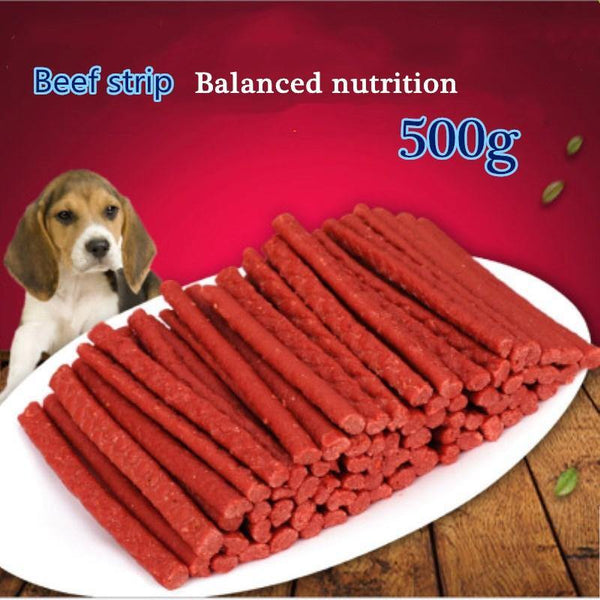 Feeding Snack - Beef stick 500g Dog Food Training Snacks - FastAndSafeStoreFastAndSafeStore