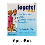 LOPATOL 100/500: Box of 4/6 tablets Oral Wormer Tablet Tapeworm Roundworm Worms Dogs - FastAndSafeStoreFastAndSafeStore