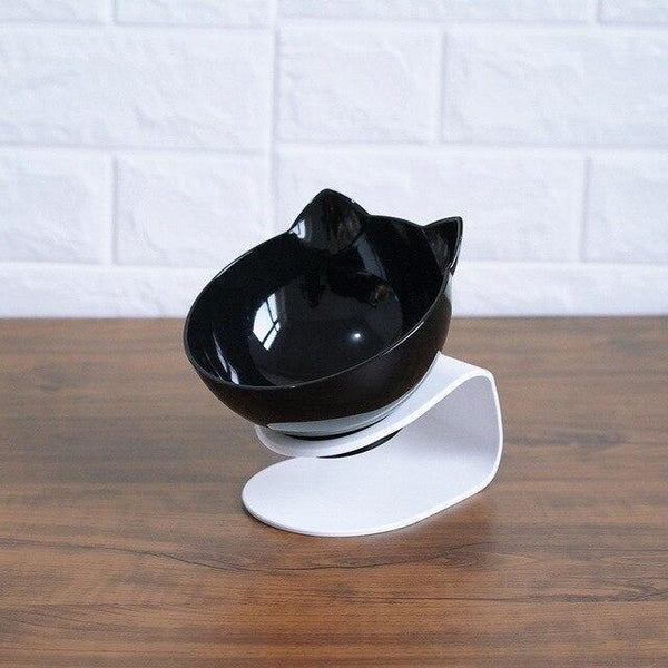 Non-slip Cat Double Bowls With Raised Stand - FastAndSafeStoreFastAndSafeStore