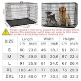 Folding Dog Crate | Dog Crate Features Space-Saving Overhead “Garage” Style Door & Comes Fully Equipped w/ Replacement Tray, Divider Panel & Floor Protecting Roller Feet - FastAndSafeStoreFastAndSafeStore
