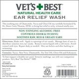 Vet's Best Ear DRY Relief Wash Cleaner for Dogs, 4 oz 16 oz Refill Vet formulated Alcohol free - FastAndSafeStoreFastAndSafeStore