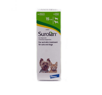 Dog Supplies Surolan Ear Drops 15 ml - for Dogs and Cats - FastAndSafeStoreFastAndSafeStore